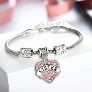 Pastel Pink Sister Bracelet