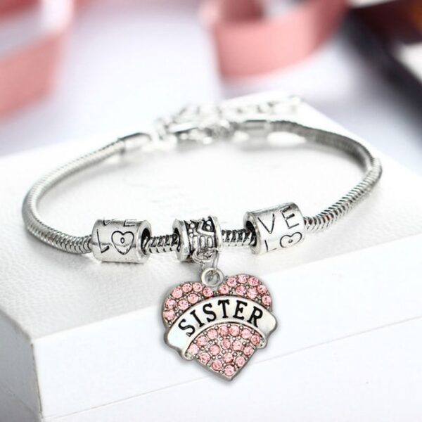 Pastel Pink Sister Bracelet