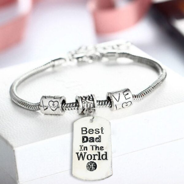 Best Dad in the World Bracelet
