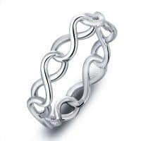 Sterling Silver Endless Infinity Ring