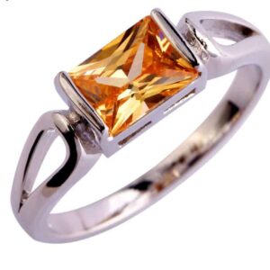 Morganite Silver Ring