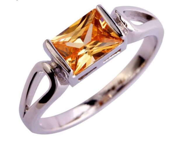Morganite Silver Ring