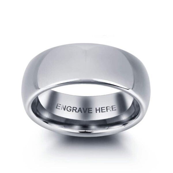 Engraved Classic Style Tungsten Ring