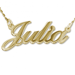 14k Solid Gold Classic Name Necklace