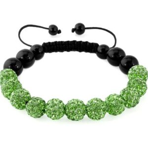 Stunning Green Shamballa Bracelet