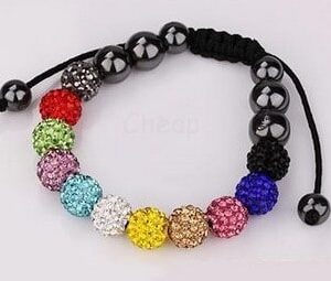 Multi Coloured Shamballa Bracelet