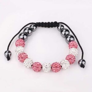 Pink & White Shamballa