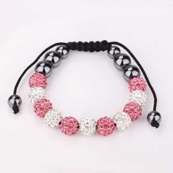 Pink & White Shamballa