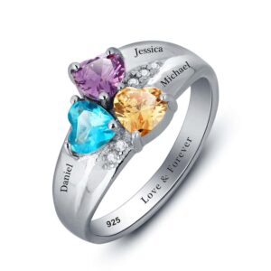 Personalised Birthstone Ring