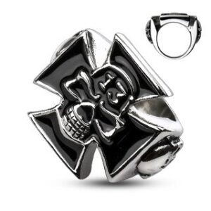 316L Stainless Steel Lucky 13 Skull Ring