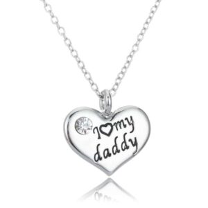 I Love My Daddy Diamante Necklace