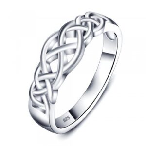 Sterling Silver Celtic Ring, Infinity Ring