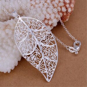 Silver Leaf Necklace
