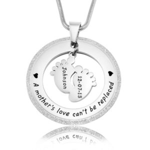 Sparkling Cant Be Replaced Necklace - Single Feet 18mm - Silver