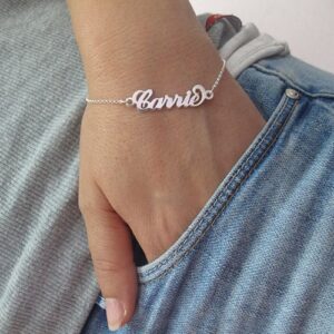 Sterling Silver Name Bracelet or Anklet