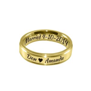 BF Personalised Ring - Gold