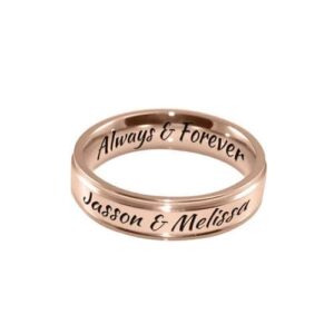 BF Personalised Ring - Rose Gold