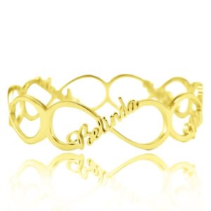 Endless Single Infinity Bangle Gold