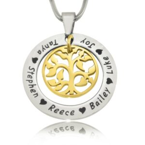 My Family Tree Necklace -Two Tone