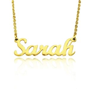 Name Necklace 1.5mm Thickness - Gold