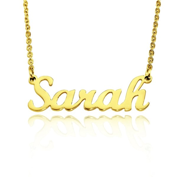 Name Necklace 1.5mm Thickness - Gold