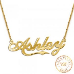 Personalised Gold Plated Name Necklace