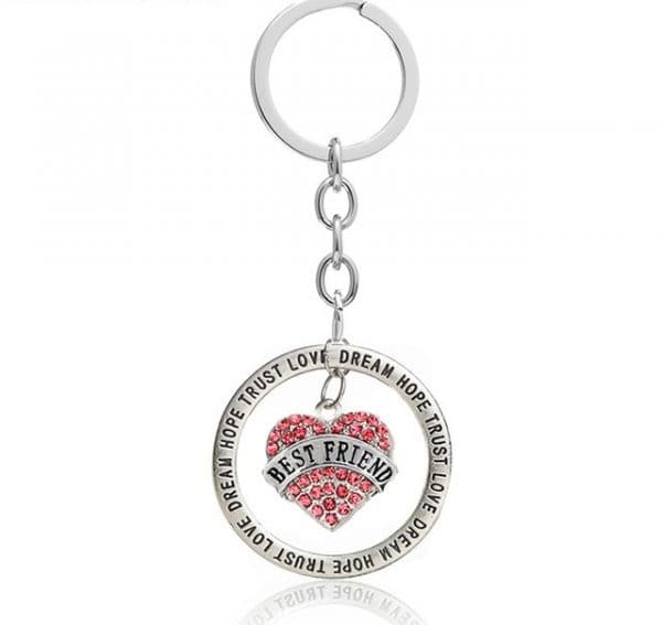 Love, Dream, Hope, Trust Best Friend Keyring