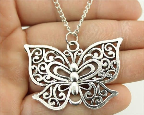 Large Butterfly Necklace with 70cm Chain