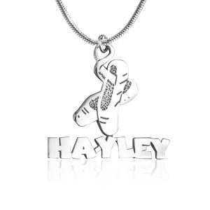 Ballet Necklace - Silver