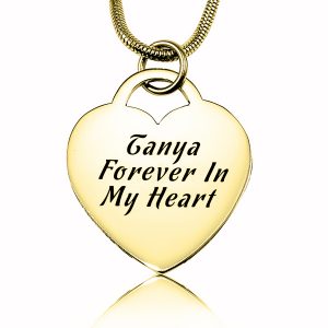 Forever in My Heart Necklace - Gold