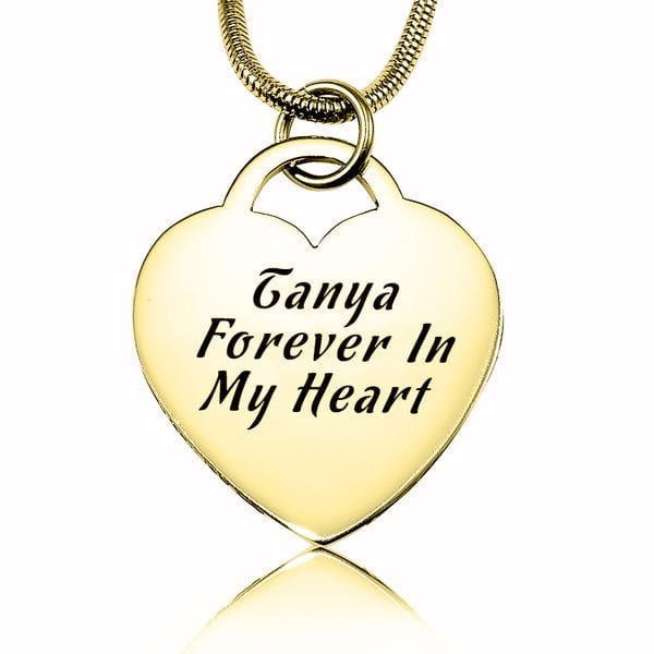 Forever in My Heart Necklace - Gold