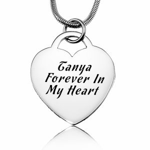 Forever in My Heart Necklace - Silver