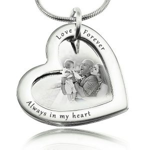 Love Forever Photo Necklace - Silver