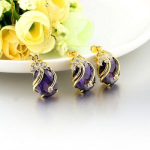 Elegant Gold Plated Ladies Jewellery Set