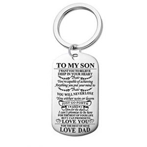To My Son - Love Dad Keyring