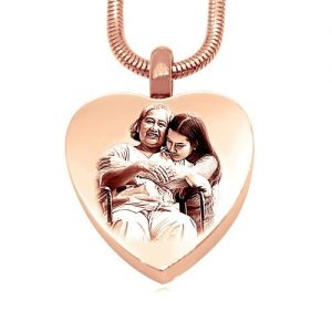 Heart Photo Canister - Rose Gold