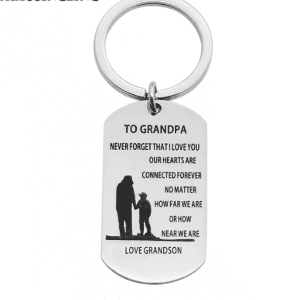 To Grandpa - Love Grandson Keyring