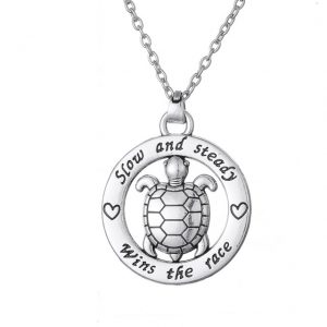 SLOW & STEADY WINS THE RACE - TURTLE NECKLACE