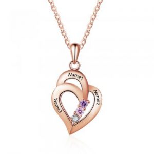 14kt Rose Gold Plated Heart Necklace