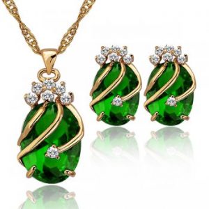 Elegant Gold Plated Ladies Jewellery Set