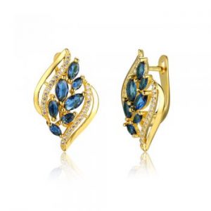 Stunning Gold CZ & Diamante Earrings