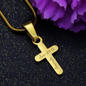 Personalised Cross Necklace
