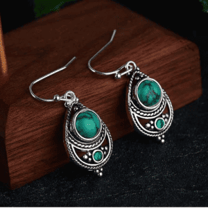Turquoise and Silver Earrings