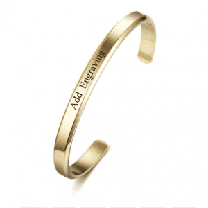 Engrave Your Own Gold Plated Bangle