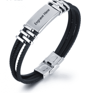 Personalised Men's Stainless Steel Bracelet