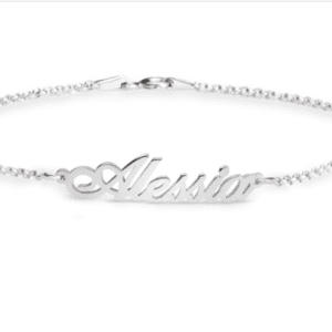 Tiny Bracelet with name in Sterling Silver