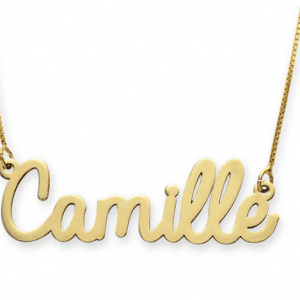 Personalised Cursive Name Necklace in 14K Gold