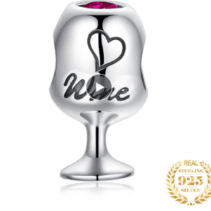 Sterling Silver Wine Glass Charm