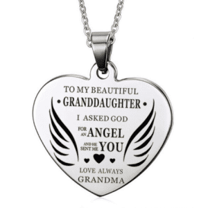 To My Beautiful GRANDDAUGHTER..... Silver Necklace