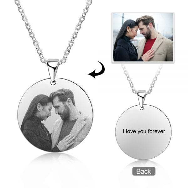 Personalised Photo Round Necklace